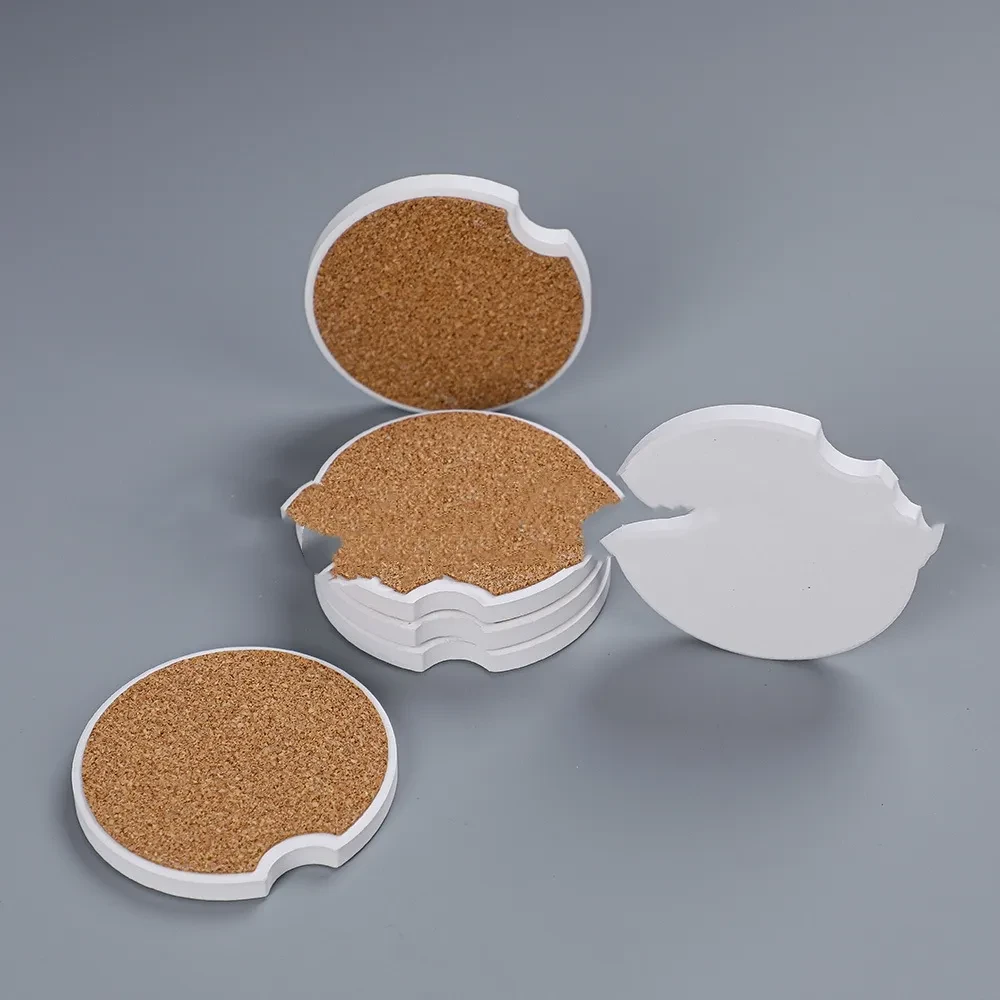 Compact Ceramic Cup Holder Coaster for Car Interiors