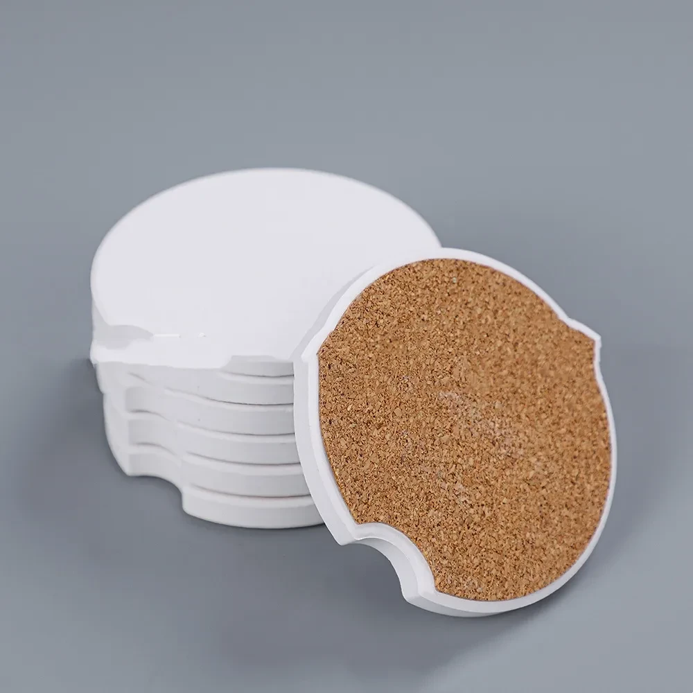 Compact Ceramic Cup Holder Coaster for Car Interiors