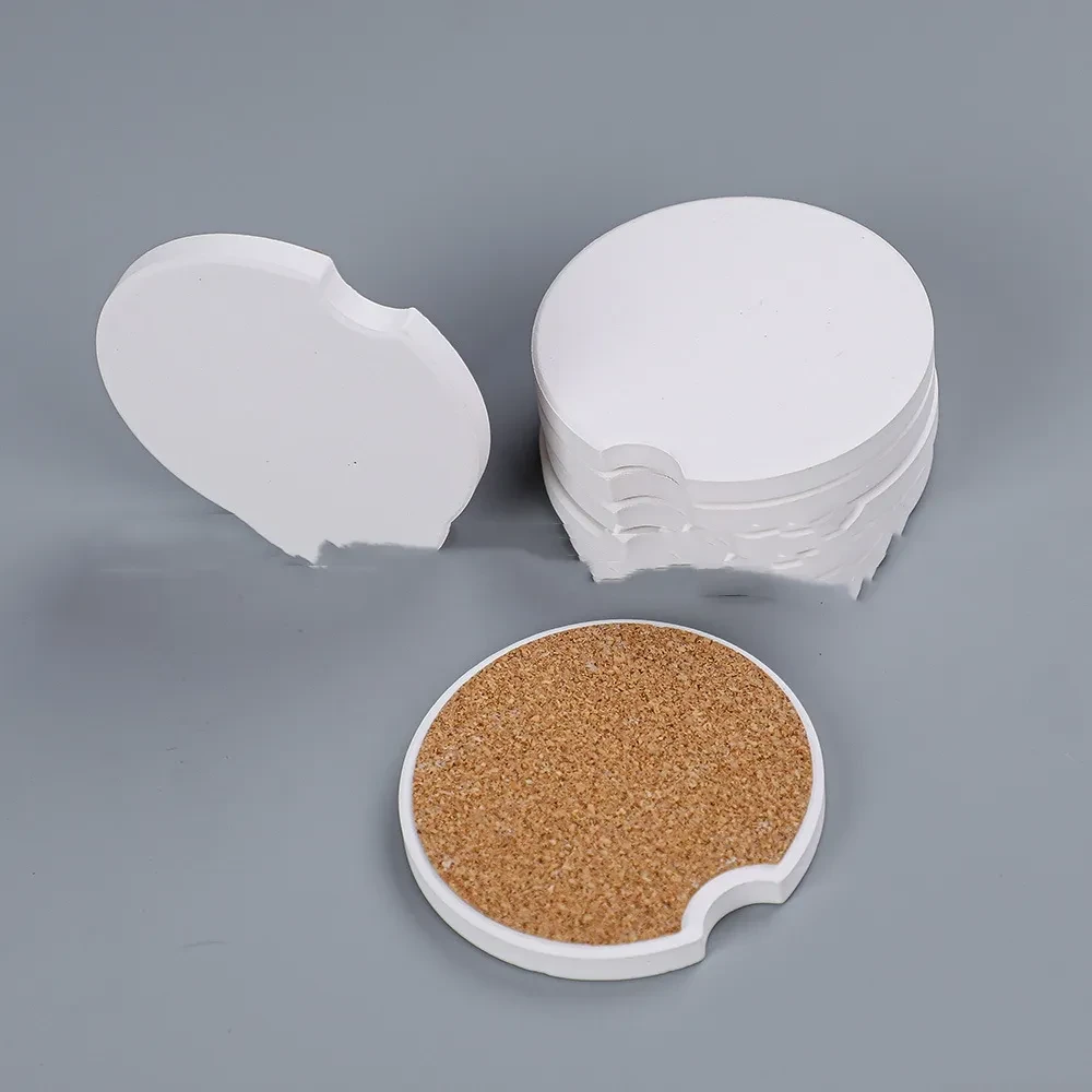 Compact Ceramic Cup Holder Coaster for Car Interiors
