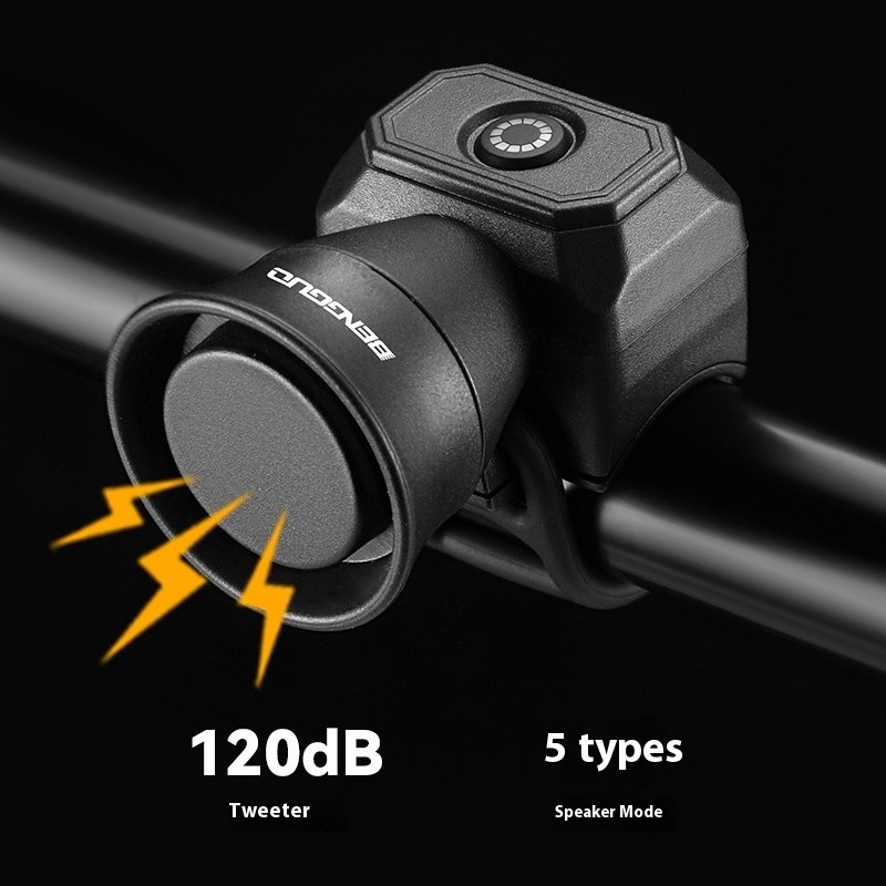 High-Decibel Cycling Alert Horn – Rechargeable Bike Safety Siren