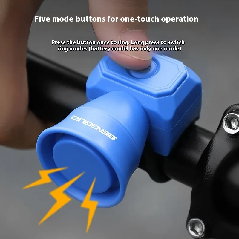 High-Decibel Cycling Alert Horn – Rechargeable Bike Safety Siren