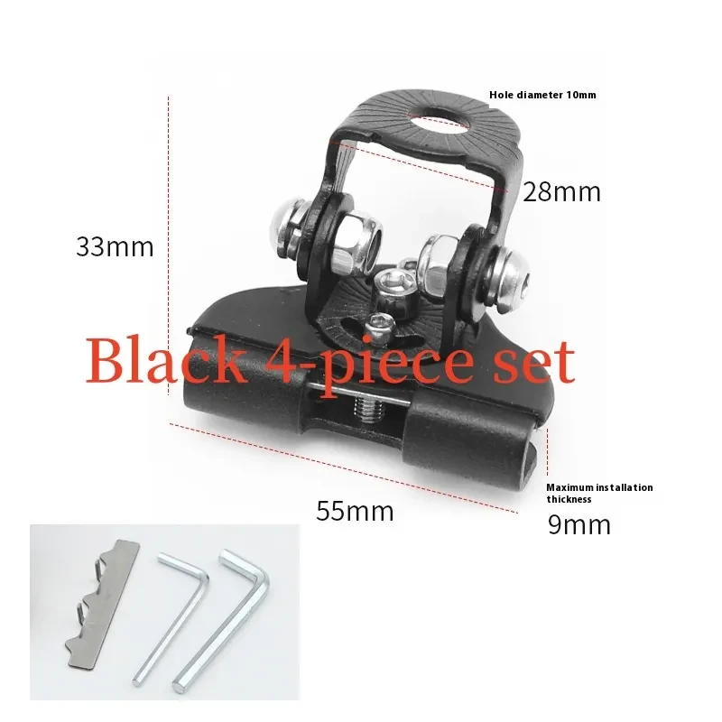 Steel Vehicle Hood LED Mount Clips – 4-Piece Stainless & Rubber Light Holder