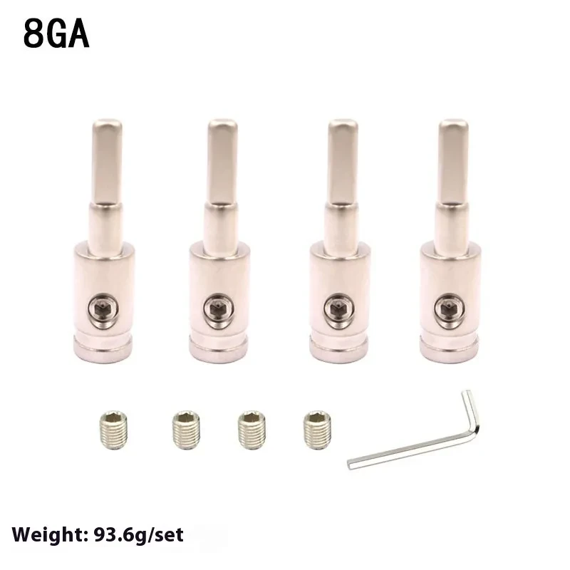 Car Audio Power Terminal Plug with Copper Tailpiece for Amplifiers