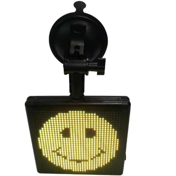 Square LED Car Display Screen – Full-Color Emoticon Expression Lamp
