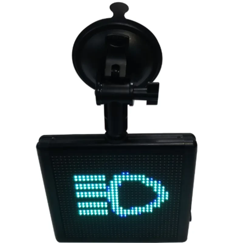 Square LED Car Display Screen – Full-Color Emoticon Expression Lamp