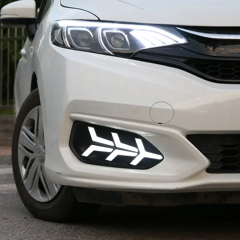 Dual-Color Daytime Running Lights for Car – White, Yellow & Ice Blue