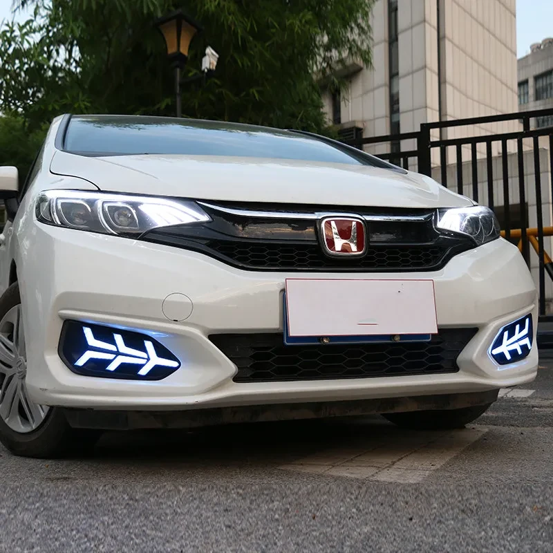 Dual-Color Daytime Running Lights for Car – White, Yellow & Ice Blue