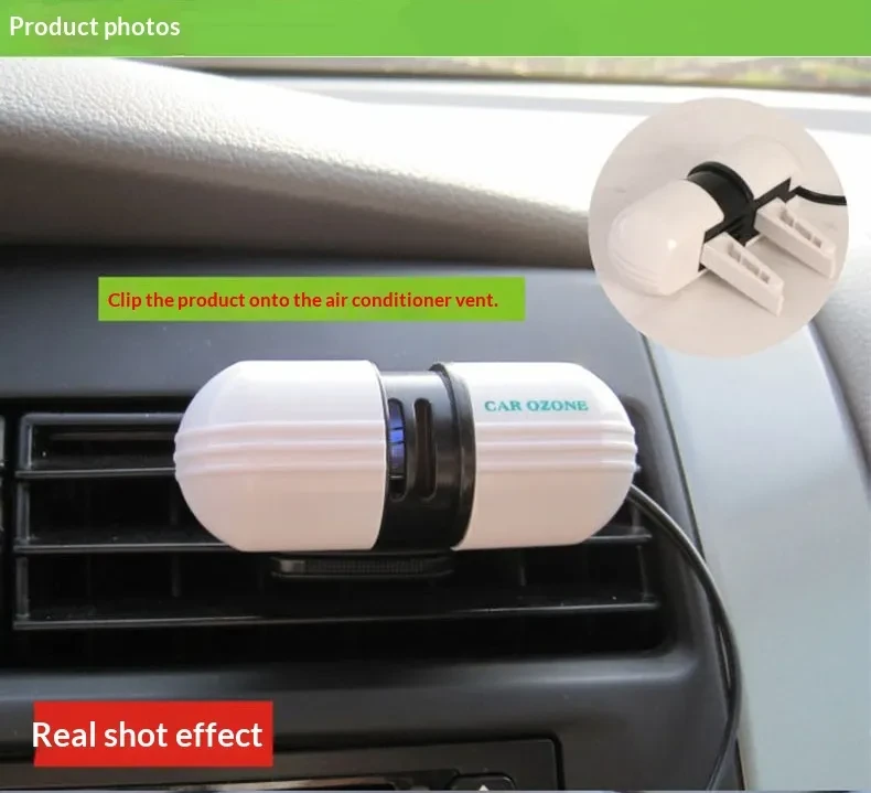 Vehicle Cabin Odor Eliminator and Air Cleaning Device for Cars