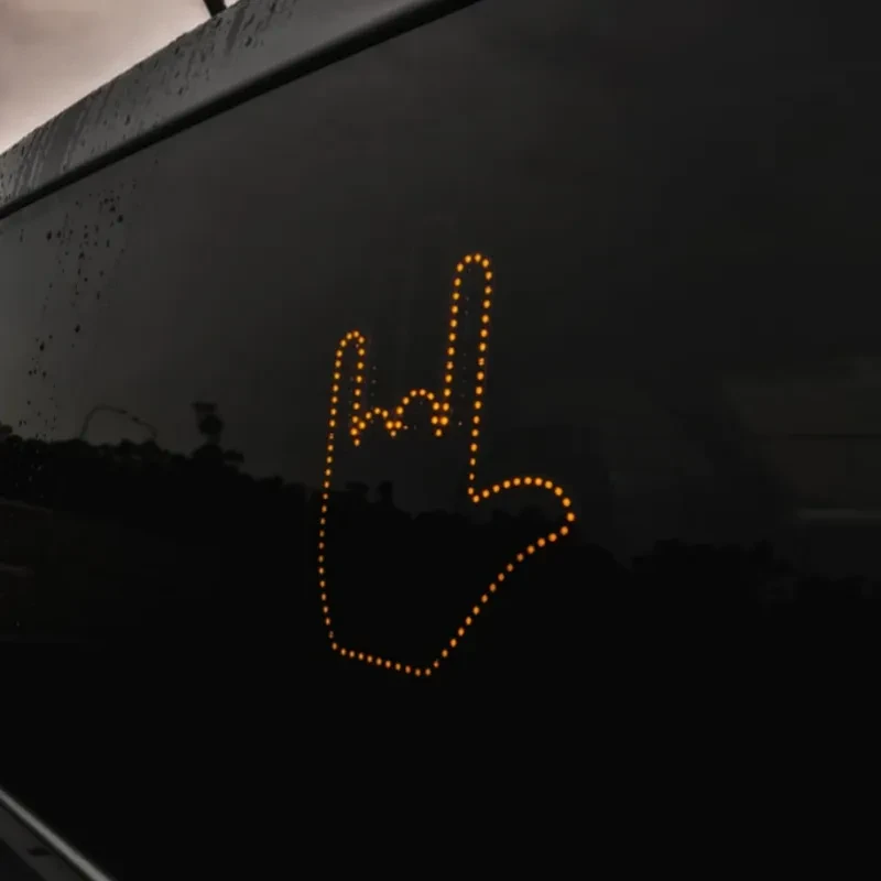 LED Car Gesture Light with Remote β Fun Hand Signal Display Lamp
