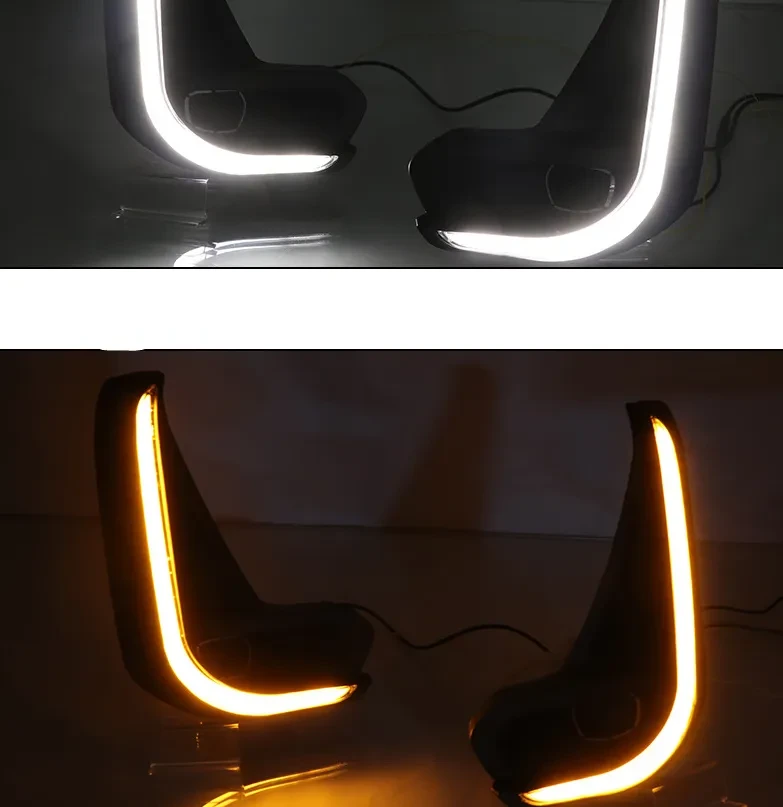 Hilux 20-21 LED DRL | Two-Color Steering & Fog Light Upgrade
