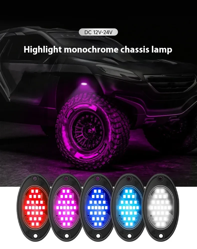 GlowRide 12V Chassis LED | Universal Car Interior Ambience Kit