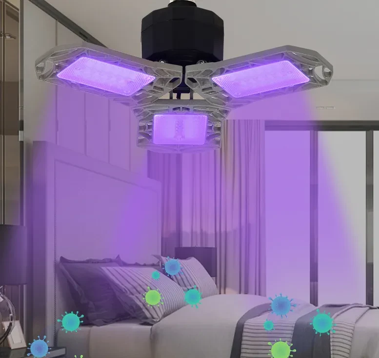 Foldable LED Garage Lamp | Tri-Leaf & Quad-Leaf Adjustable Bulb