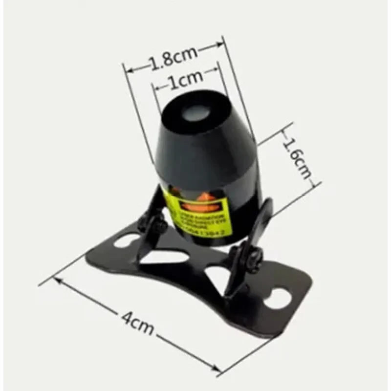 High-Intensity Safety Laser Beam for Vehicle Collision Prevention