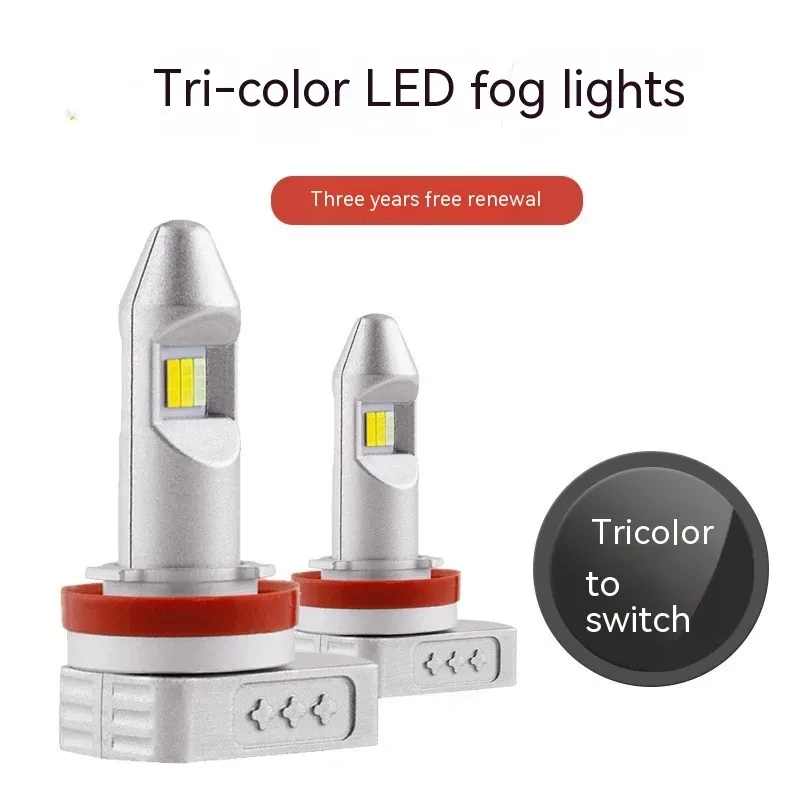 Advanced Tri-Color LED Fog Lamp for Vehicles β High-Stability Retrofit Light