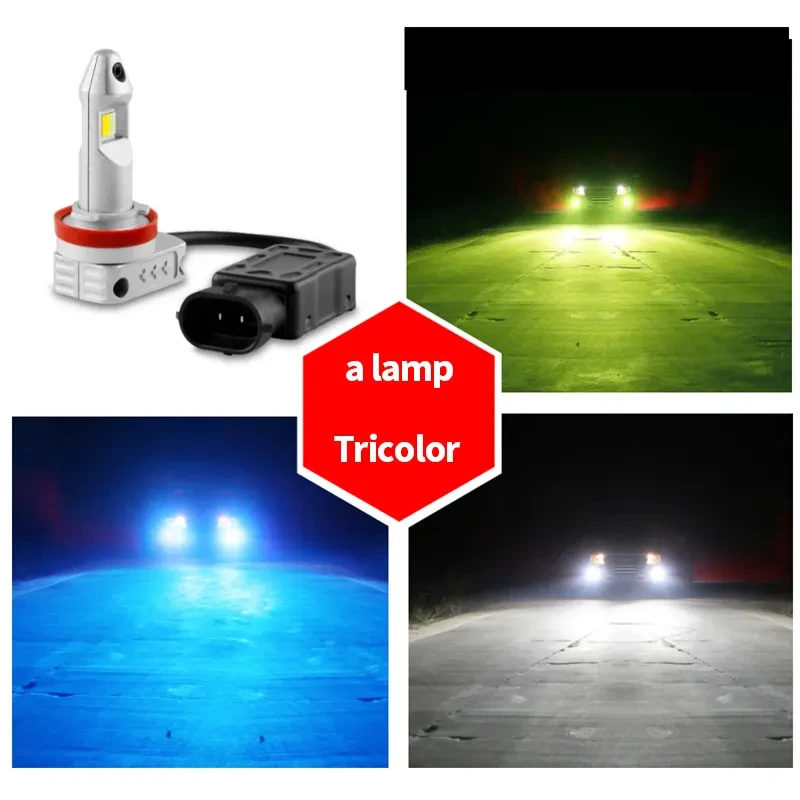 Advanced Tri-Color LED Fog Lamp for Vehicles β High-Stability Retrofit Light