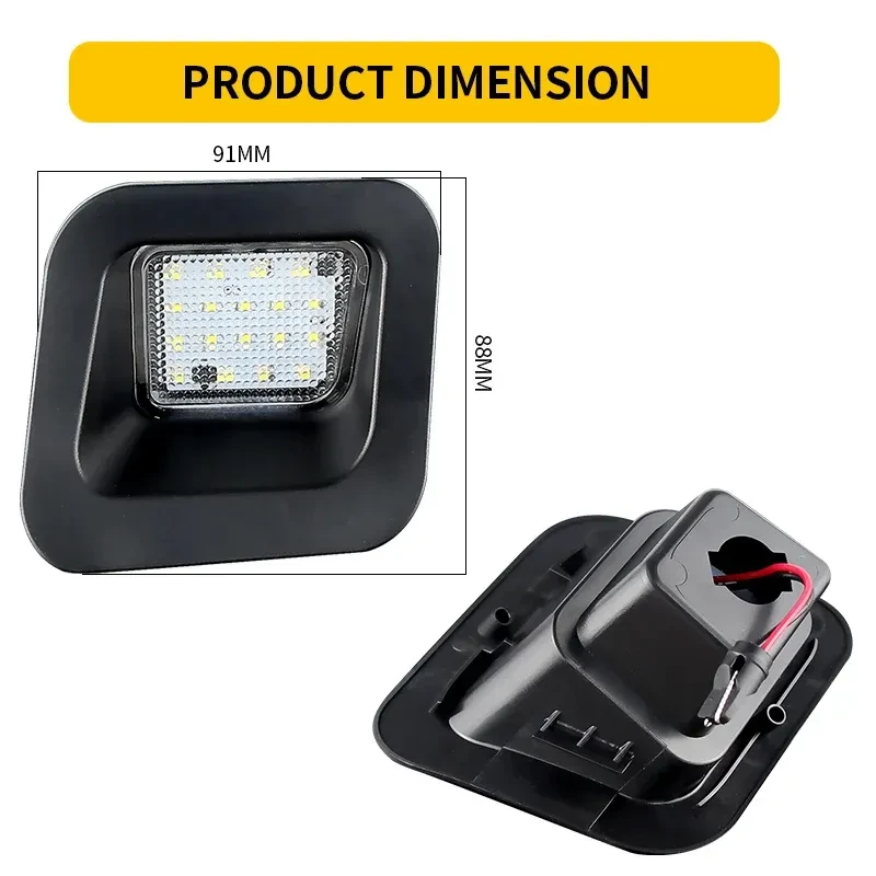 Bright White LED License Plate Lamp for Dodge Ram Pickup Trucks
