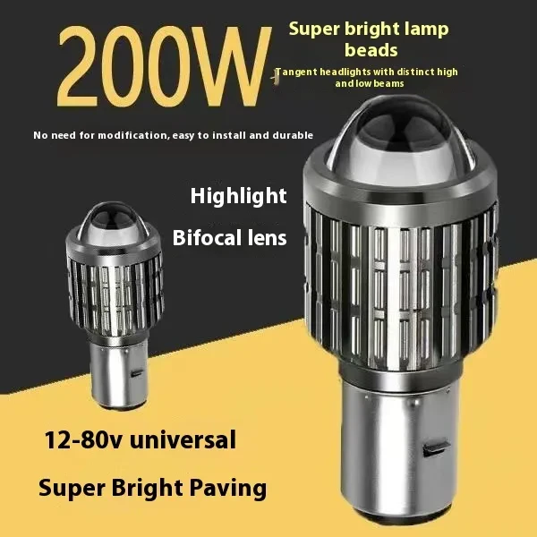 Aurora Dual-Lens LED Headlamp for Motorcycles and Electric Bikes