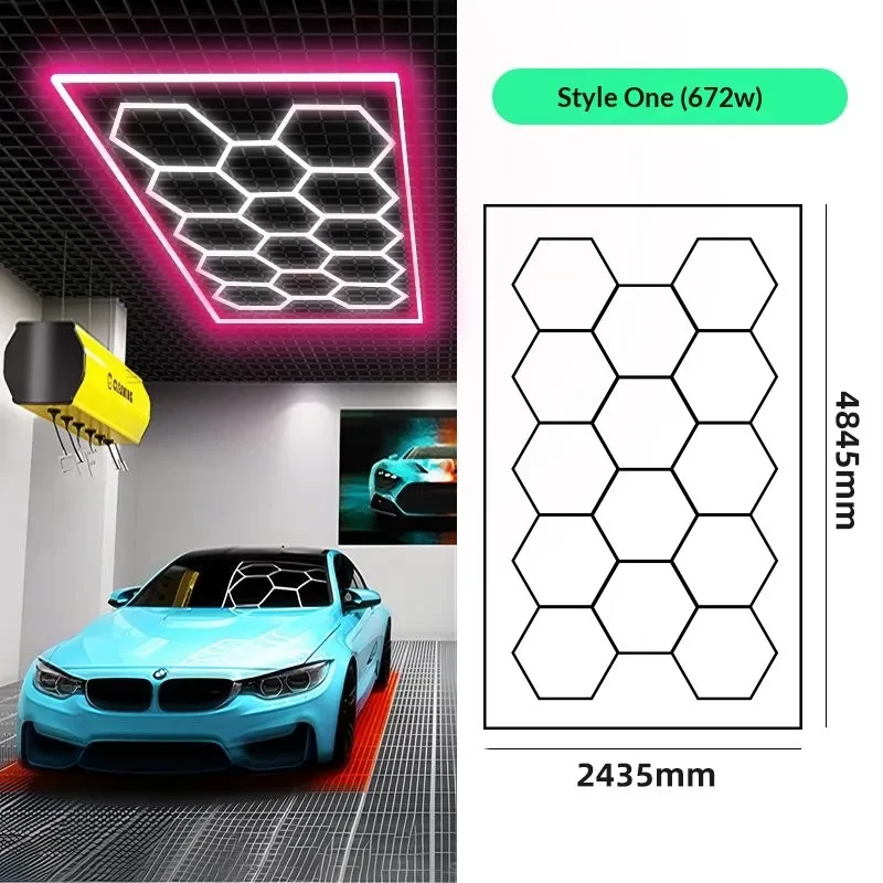 Honeycomb LED Strip Work Light for Garage and Mechanic Stations