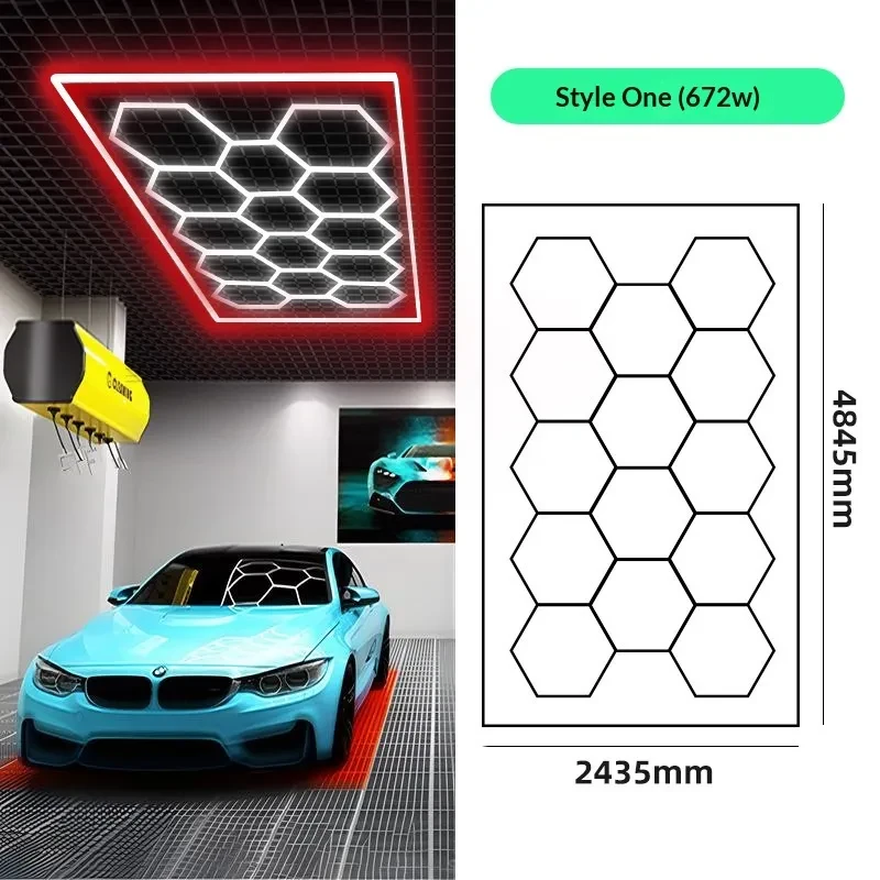 Honeycomb LED Strip Work Light for Garage and Mechanic Stations