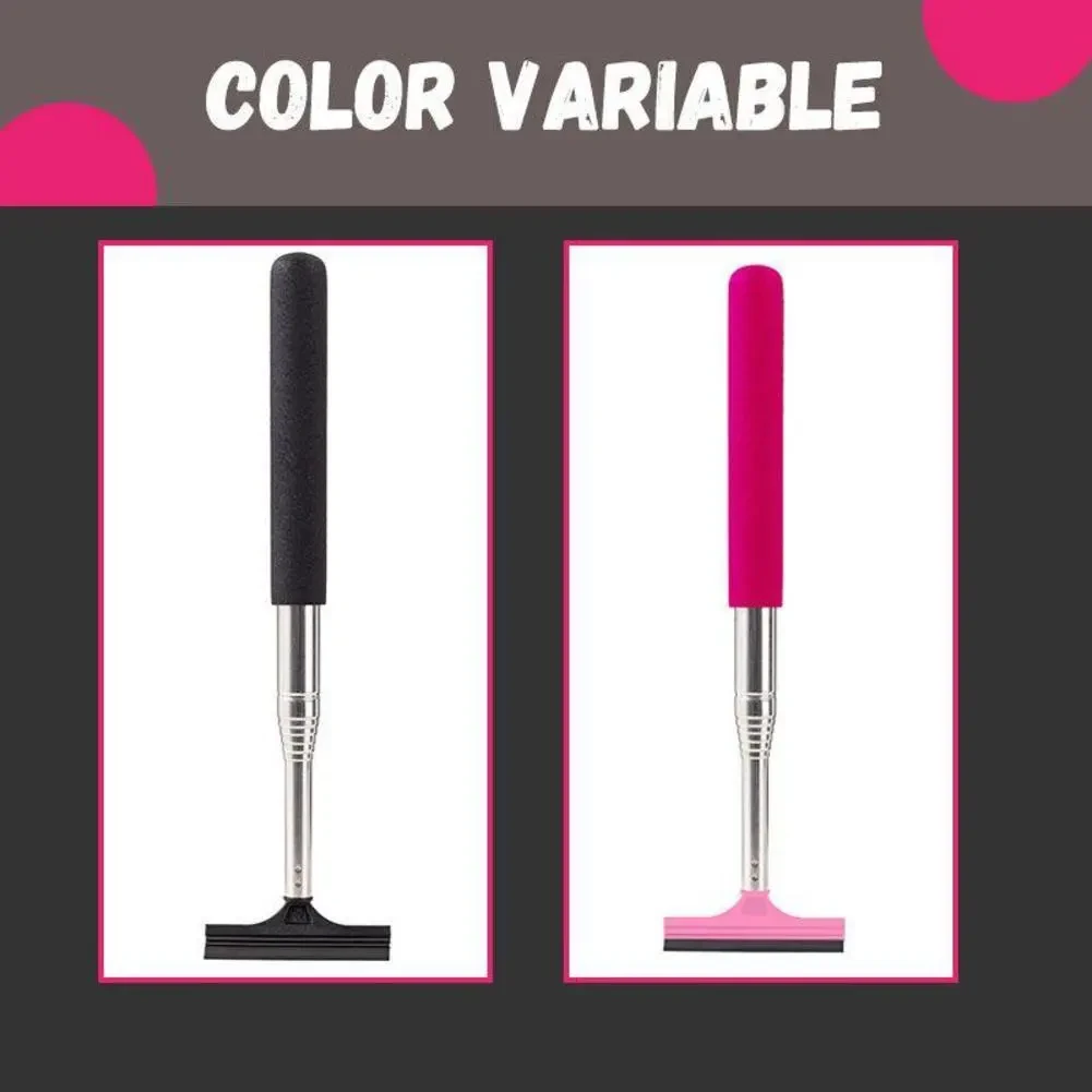 Telescopic Car Mirror Rain Cleaner with Soft Rubber Squeegee