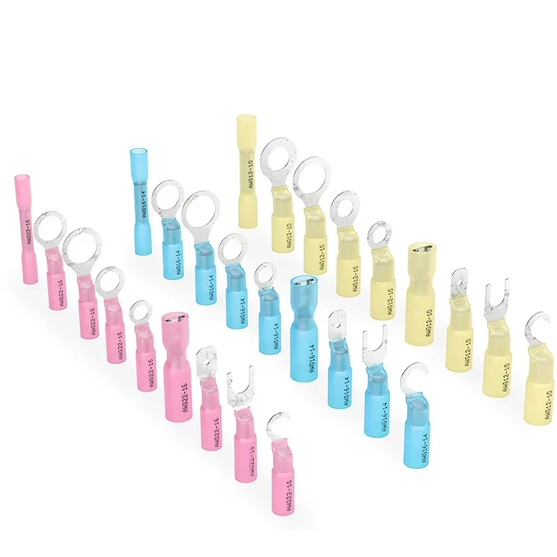 Heat-Shrink Insulated Wire Terminal Connectors for Cables – Brass Core