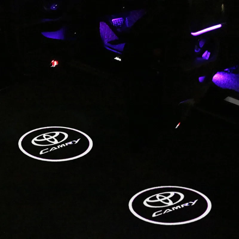 LED Welcome Door Light for Toyota Vehicles – White PVC Entry Lamp