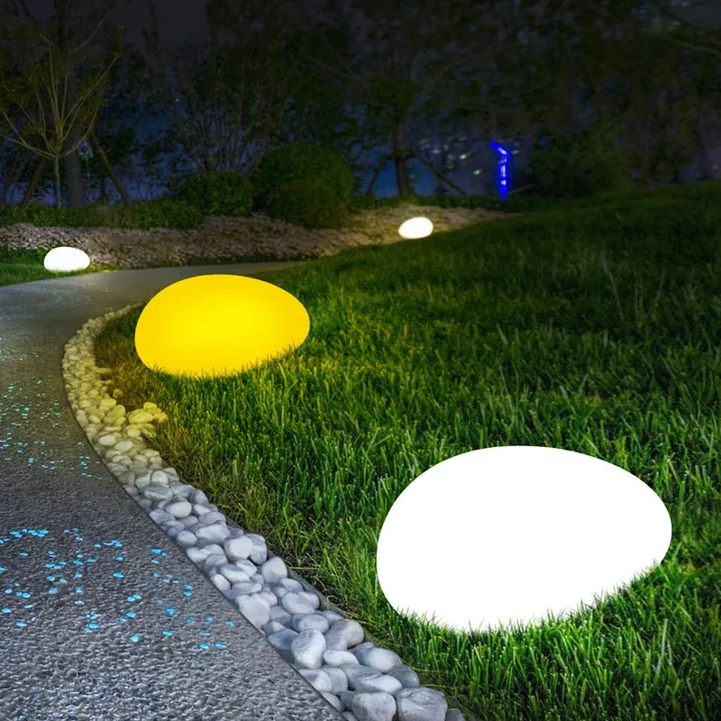 Solar LED Grass Lamp with RGB Color and Remote Control