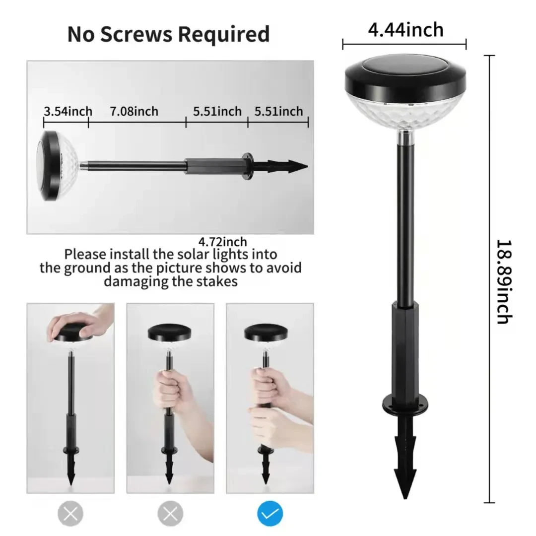 Solar LED Lawn Light with Colorful Water Droplet Projection