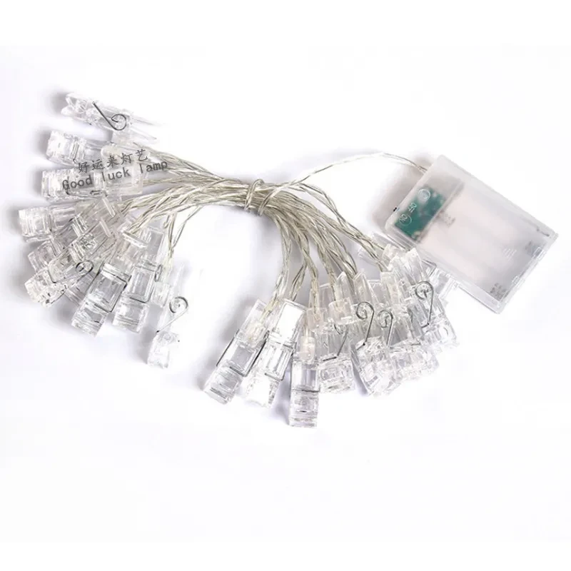 GlowFrame LED Photo String Lights for Wall and Window Display