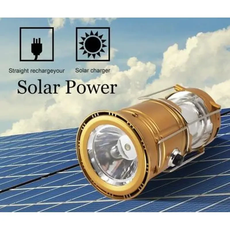 TrailLite Collapsible Solar LED Camping Lantern for Outdoor Adventures