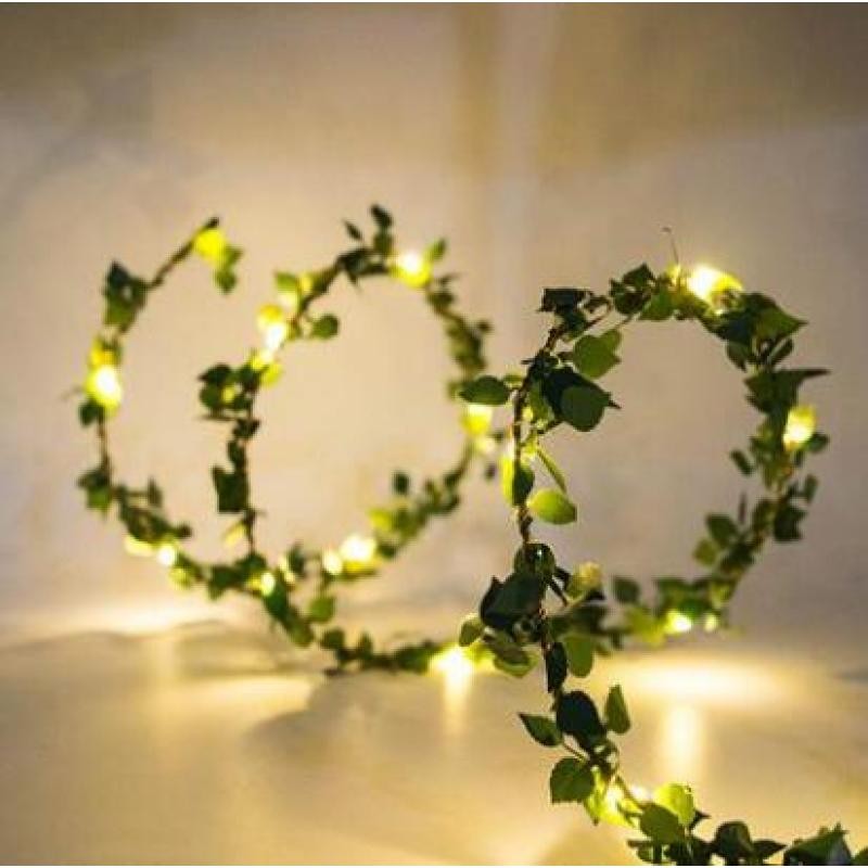 2M Decorative LED Leaf Garland Lights for Indoor & Outdoor Styling