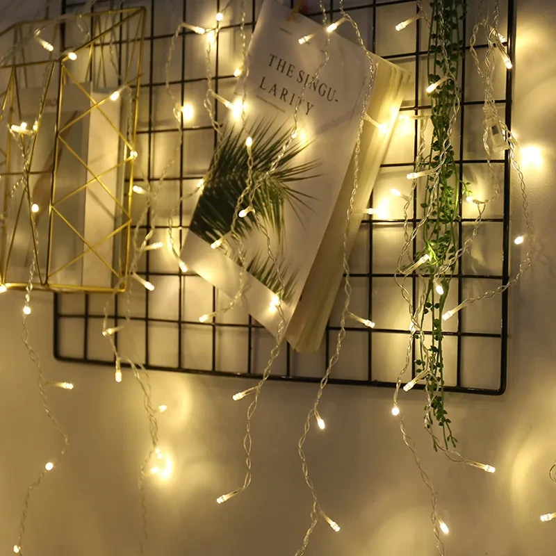 LED Starry Icicle String Lights for Holiday & Event Decoration