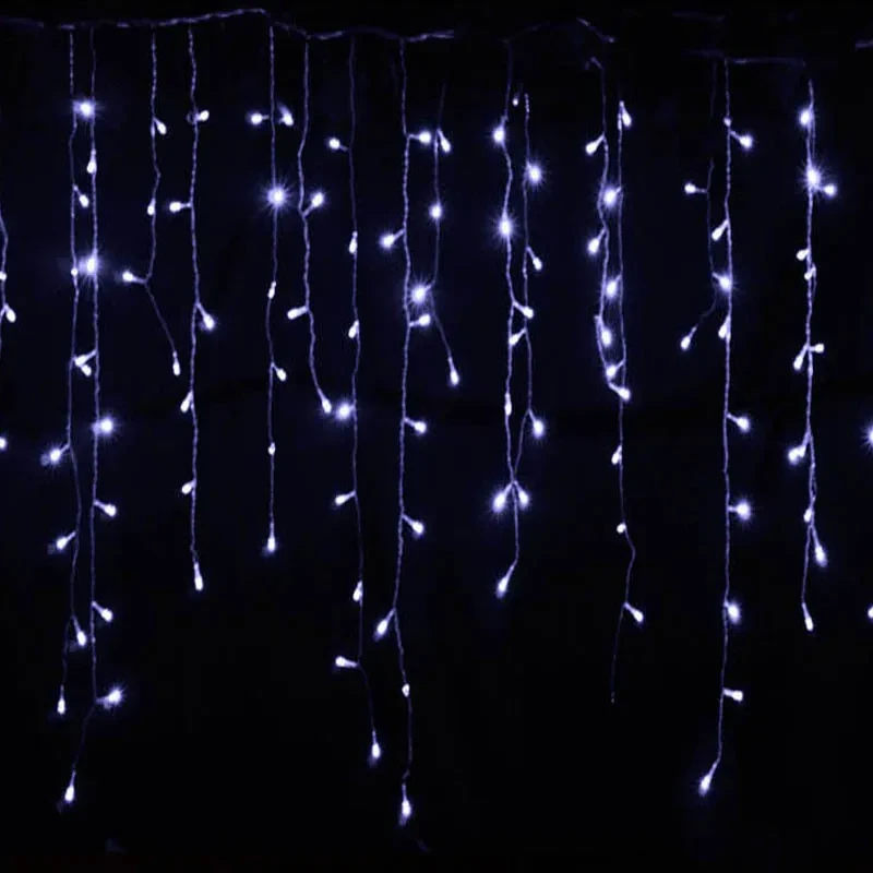 LED Starry Icicle String Lights for Holiday & Event Decoration