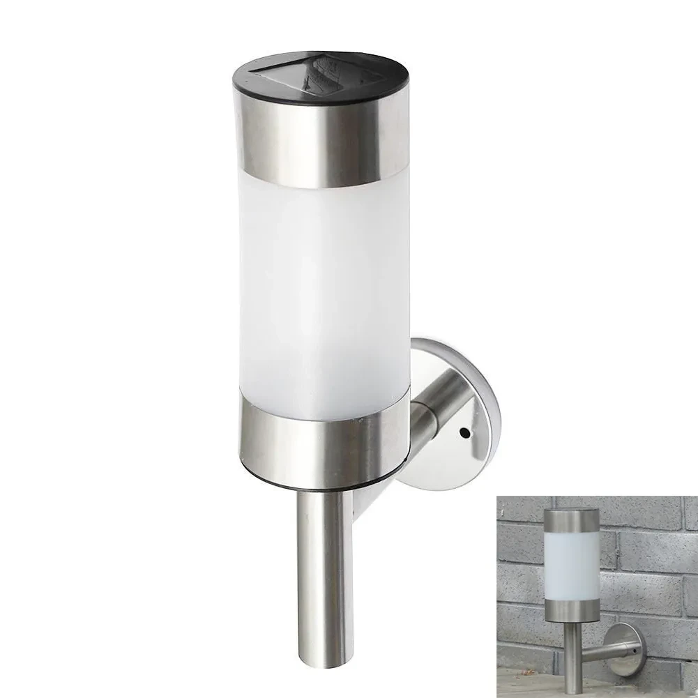 Solar LED Garden Lamp Outdoor Stainless Steel Lawn Light