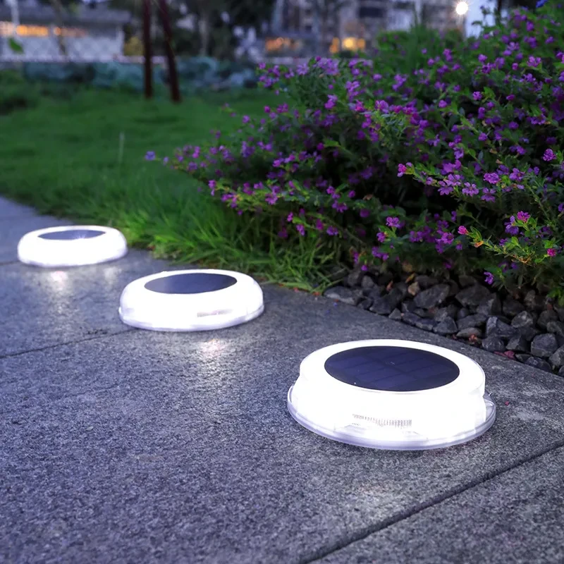 8LED Solar Lawn & Garden Lamp Outdoor Step Sensor Light