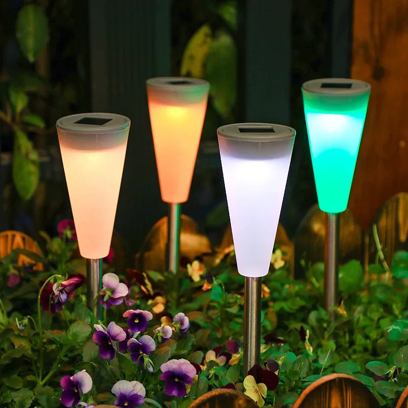 Color Changing LED Lantern Lamps for Garden Lawn Pathway Use