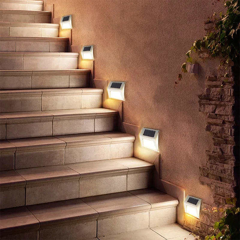 Solar 6LED Step Lamp Outdoor Garden Stair Night Light