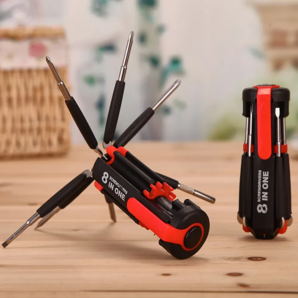 8-in-1 LED Screwdriver Multifunctional Portable Car Tool