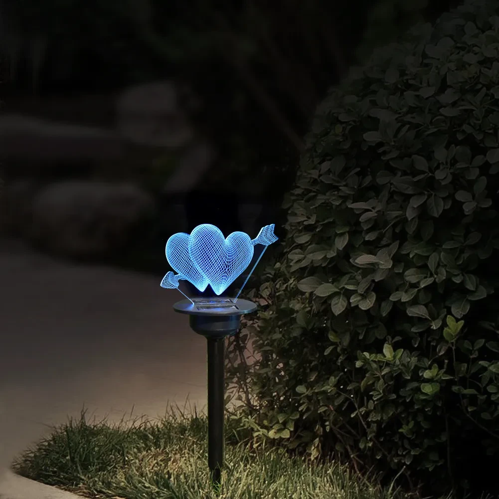 Decorative Outdoor Solar LED Garden Lamp Acrylic Lawn Ornament