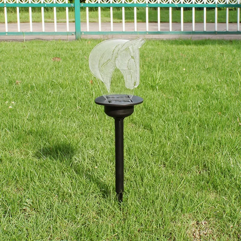 Decorative Outdoor Solar LED Garden Lamp Acrylic Lawn Ornament