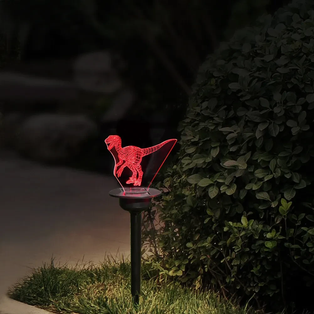 Decorative Outdoor Solar LED Garden Lamp Acrylic Lawn Ornament