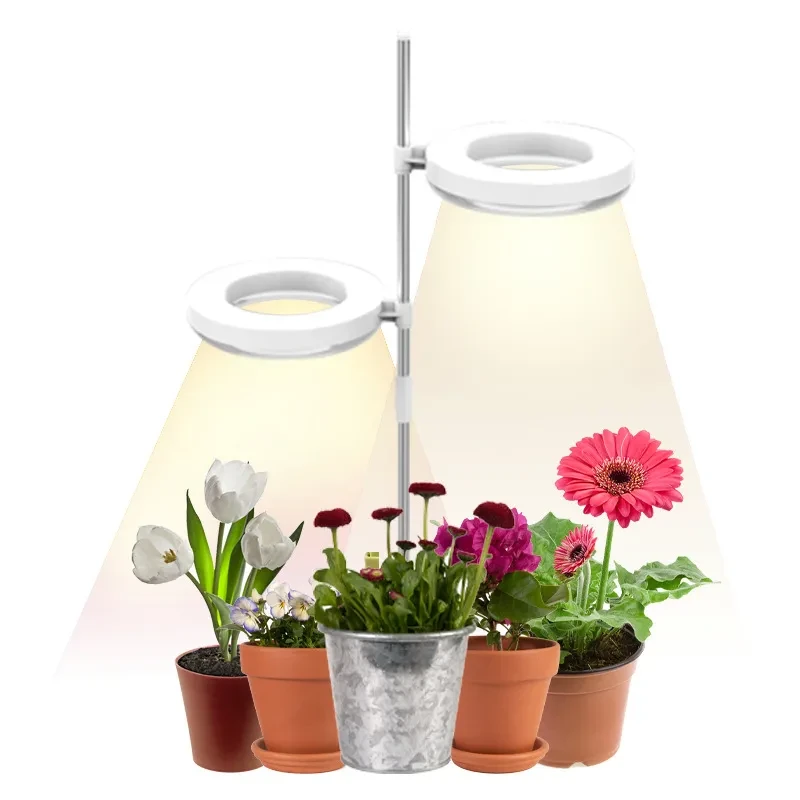 Full Spectrum Desk Plant Growth Lamp – Home Office LED Flower Light