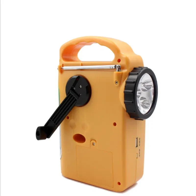 Multi-Function Hand-Crank Emergency Radio with LED Flashlight