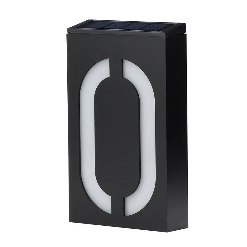 Solar LED House Number Light for Outdoor Wall & Garden Display