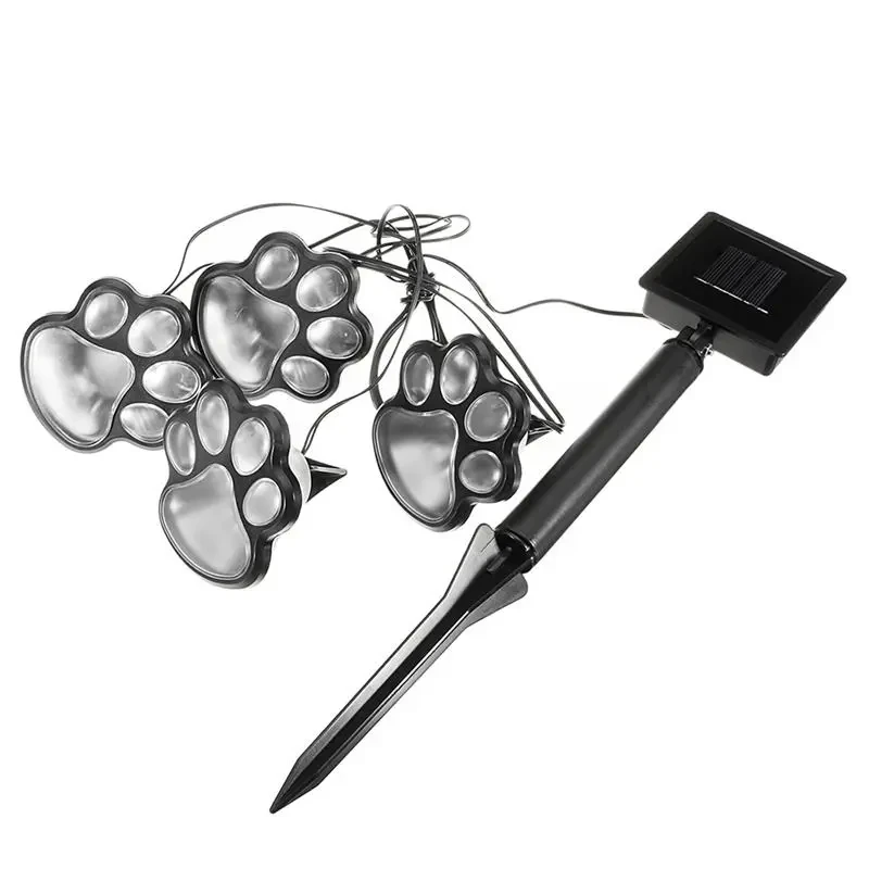 Bear Paw Solar LED Garden Lamp for Outdoor Pathway Decoration
