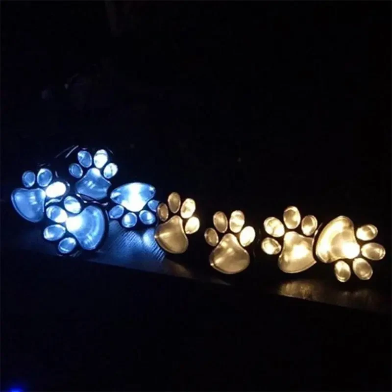 Bear Paw Solar LED Garden Lamp for Outdoor Pathway Decoration