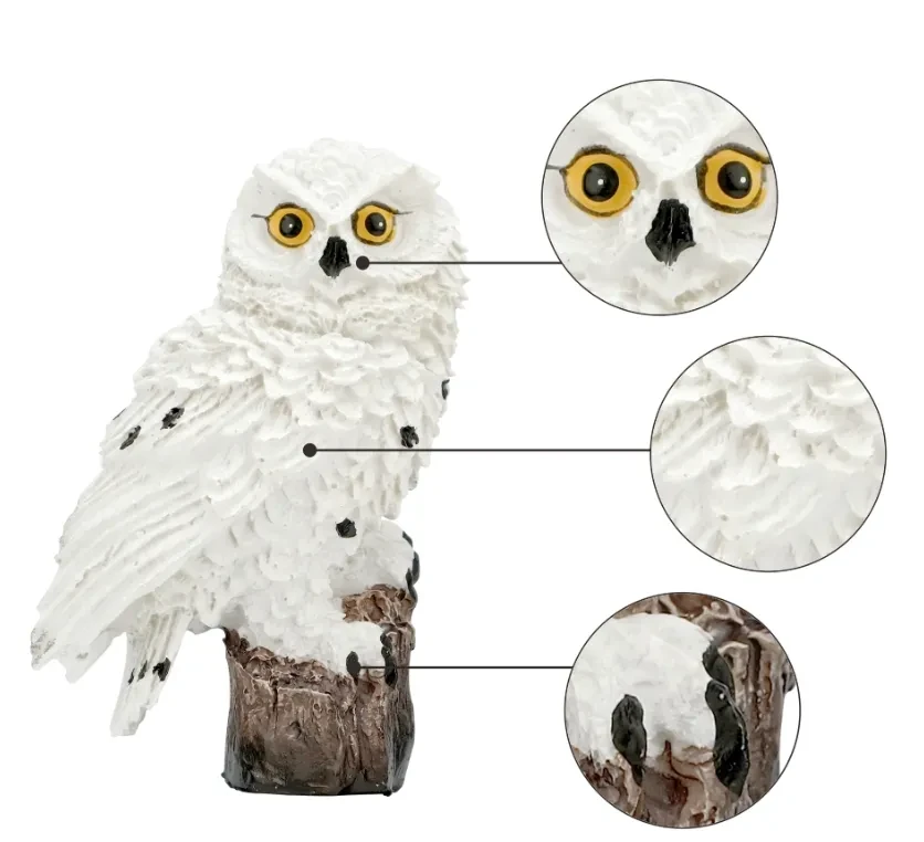 Nightbird Solar Yard Figurine Lamp for Lawn and Outdoor Decor