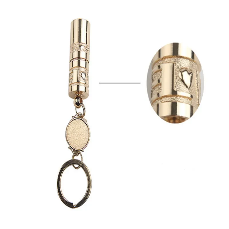 Waterproof Mini LED Flashlight Keychain Zinc Alloy Body