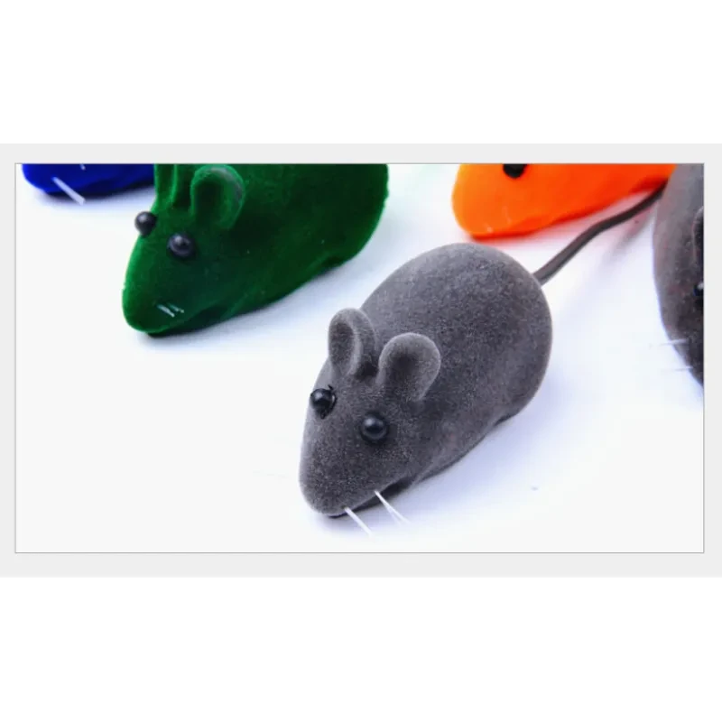 Realistic Flocking Vocal Mouse Toy