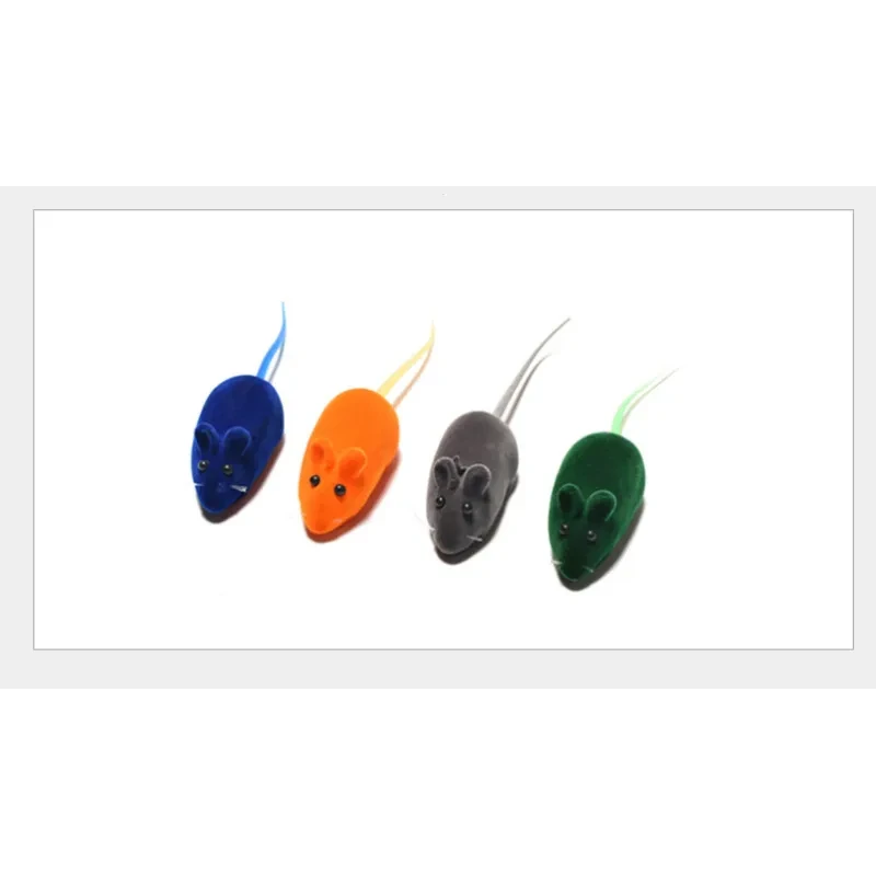 Realistic Flocking Vocal Mouse Toy